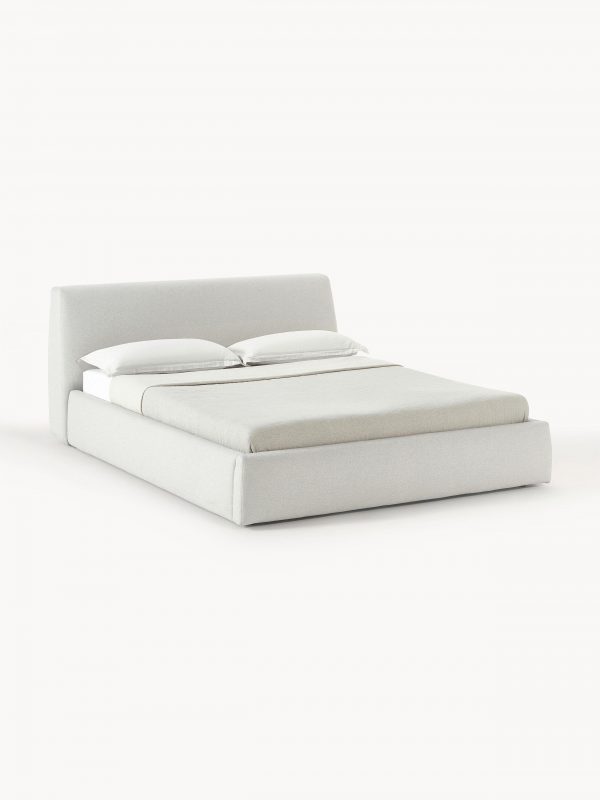 Upholstered bed with Cloud container