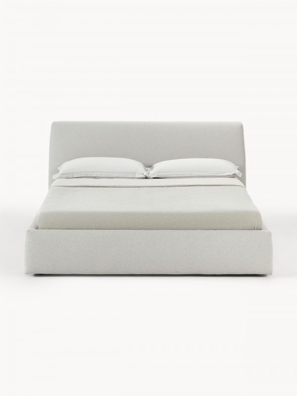 Upholstered bed with Cloud container