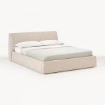 Upholstered bed with Cloud container