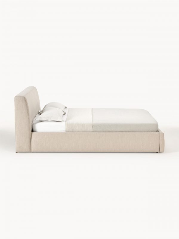 Upholstered bed with Cloud container