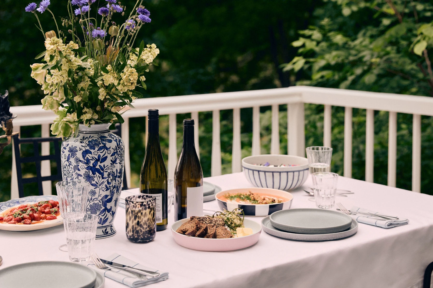 Table set for summer